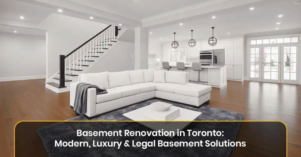Basement renovation in Toronto