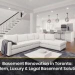 Basement renovation in Toronto